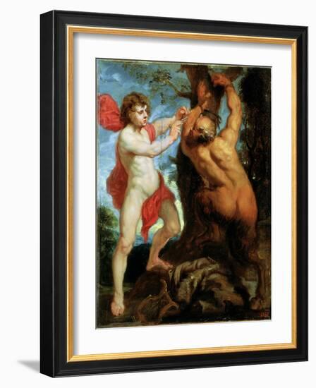 Apollo and Marsyas, 17th Century-Peter Paul Rubens-Framed Giclee Print