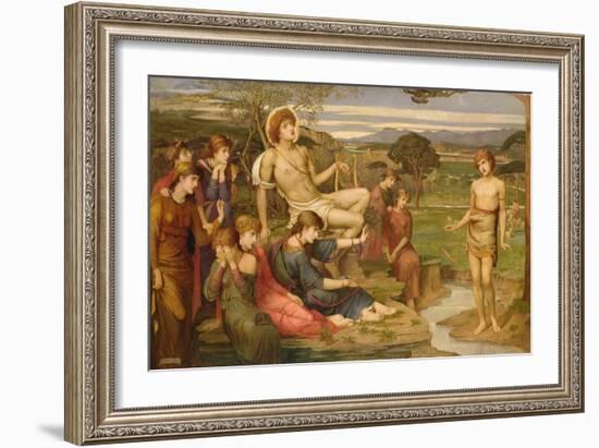 Apollo and Marsyas, 1879 (Oil on Canvas)-John Melhuish Strudwick-Framed Giclee Print