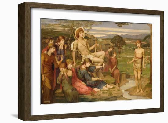 Apollo and Marsyas, 1879 (Oil on Canvas)-John Melhuish Strudwick-Framed Giclee Print