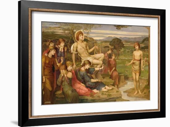 Apollo and Marsyas, 1879 (Oil on Canvas)-John Melhuish Strudwick-Framed Giclee Print