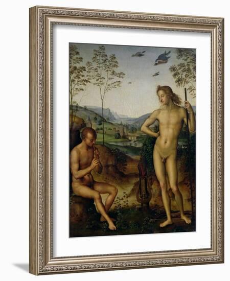 Apollo and Marsyas-Pietro Perugino-Framed Giclee Print