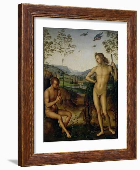 Apollo and Marsyas-Pietro Perugino-Framed Giclee Print