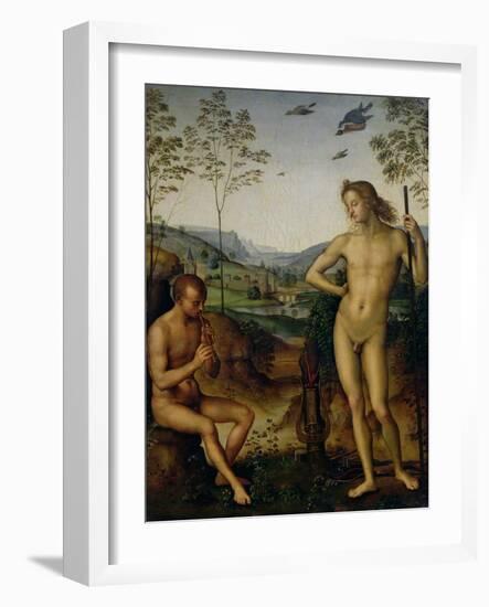 Apollo and Marsyas-Pietro Perugino-Framed Giclee Print