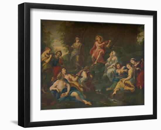 Apollo and the Muses, 1772-Angelika Kauffmann-Framed Giclee Print