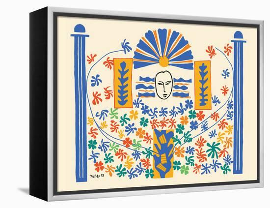 Apollo (Apollon) - Artist Model for a Ceramic Tile Mural - Vintage Illustration, 1953-Henri Matisse-Framed Stretched Canvas