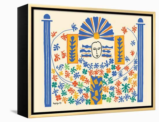 Apollo (Apollon) - Artist Model for a Ceramic Tile Mural - Vintage Illustration, 1953-Henri Matisse-Framed Stretched Canvas