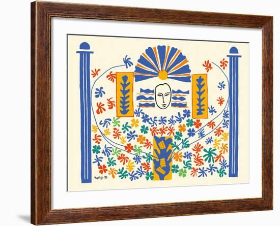 Apollo (Apollon) - Artist Model for a Ceramic Tile Mural-Henri Matisse-Framed Giclee Print