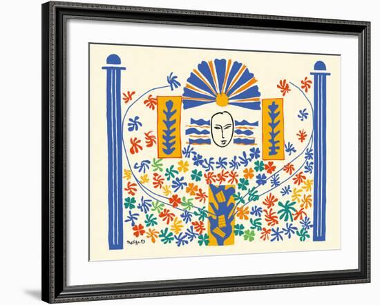 Apollo (Apollon) - Artist Model for a Ceramic Tile Mural-Henri Matisse-Framed Giclee Print