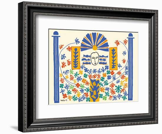 Apollo (Apollon) - Artist Model for a Ceramic Tile Mural-Henri Matisse-Framed Art Print