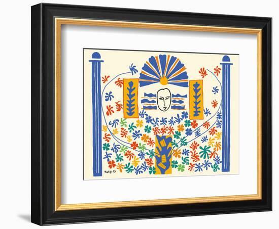 Apollo (Apollon) - Artist Model for a Ceramic Tile Mural-Henri Matisse-Framed Art Print