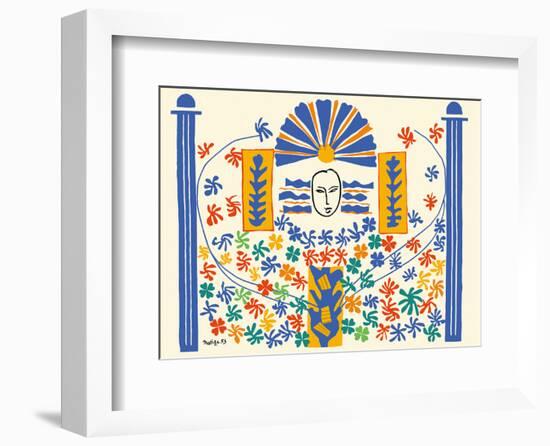 Apollo (Apollon) - Artist Model for a Ceramic Tile Mural-Henri Matisse-Framed Art Print