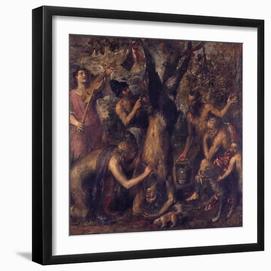 Apollo Bestraft Marsyas-Titian (Tiziano Vecelli)-Framed Giclee Print