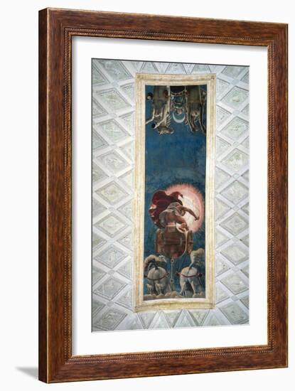 Apollo Driving the Chariot of the Sun, Ceiling Decoration in the Camera Del Sole, 1527-Giulio Romano-Framed Giclee Print