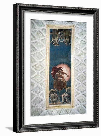 Apollo Driving the Chariot of the Sun, Ceiling Decoration in the Camera Del Sole, 1527-Giulio Romano-Framed Giclee Print