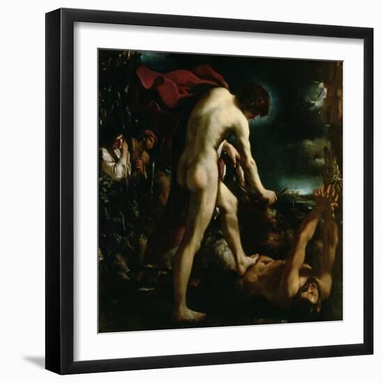 Apollo Flaying Marsyas, c.1618-Guercino-Framed Giclee Print