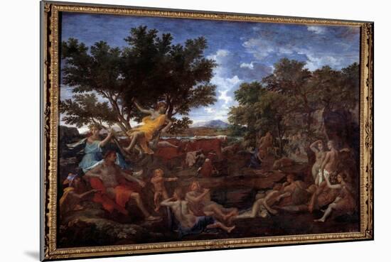 Apollo in Love with Daphne, 1664 (Oil on Canvas)-Nicolas Poussin-Mounted Giclee Print