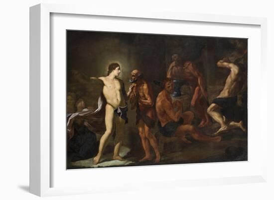 Apollo in the Forge of Vulcan-Andrea Sacchi-Framed Giclee Print