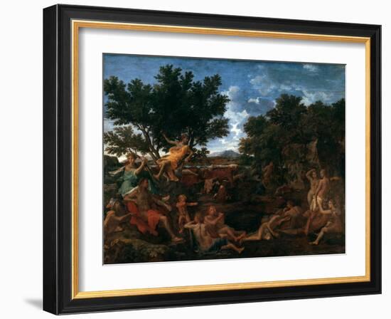 Apollo, Lover of Daphne, C1664-Nicolas Poussin-Framed Giclee Print