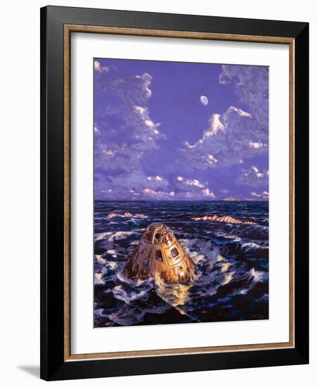 Apollo Mission Splashdown-Chris Butler-Framed Photographic Print