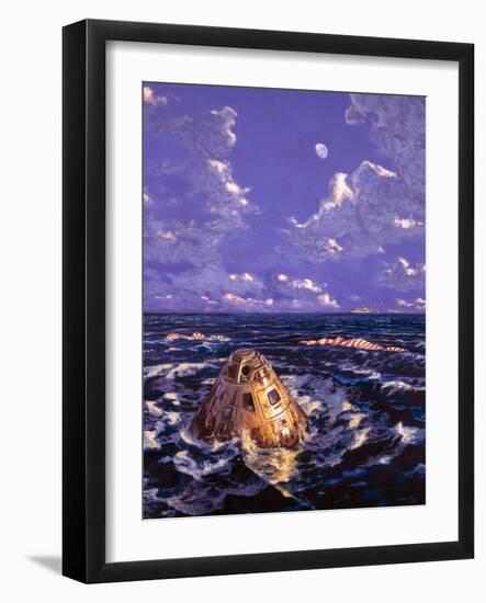 Apollo Mission Splashdown-Chris Butler-Framed Photographic Print