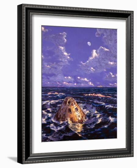 Apollo Mission Splashdown-Chris Butler-Framed Photographic Print