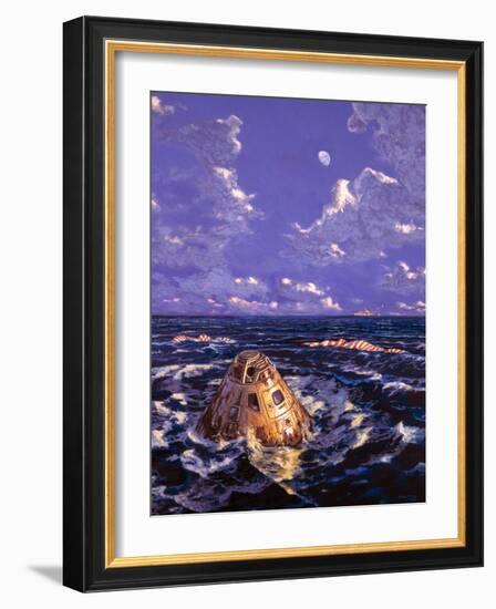 Apollo Mission Splashdown-Chris Butler-Framed Photographic Print