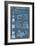 Apollo Missions - Blueprint Poster-Lantern Press-Framed Art Print