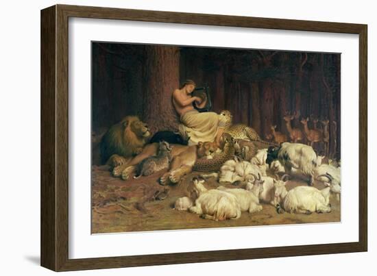 Apollo Playing the Lute-Briton Rivière-Framed Giclee Print