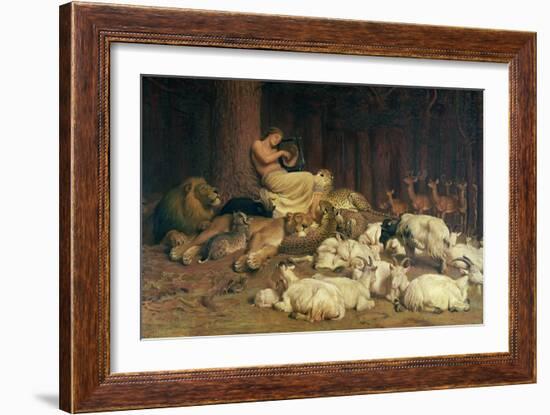 Apollo Playing the Lute-Briton Rivière-Framed Giclee Print