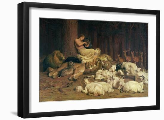 Apollo Playing the Lute-Briton Rivière-Framed Giclee Print