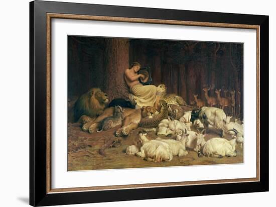 Apollo Playing the Lute-Briton Rivière-Framed Giclee Print