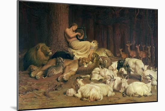 Apollo Playing the Lute-Briton Rivière-Mounted Giclee Print