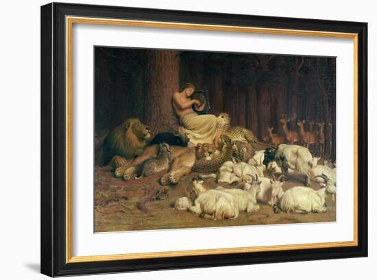 Apollo Playing the Lute-Briton Rivière-Framed Giclee Print