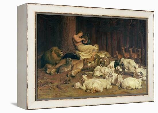 Apollo Playing the Lute-Briton Rivière-Framed Premier Image Canvas