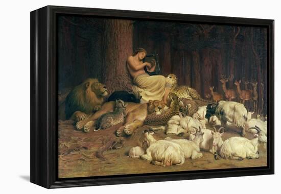 Apollo Playing the Lute-Briton Rivière-Framed Premier Image Canvas