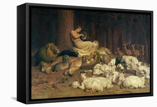 Apollo Playing the Lute-Briton Rivière-Framed Premier Image Canvas