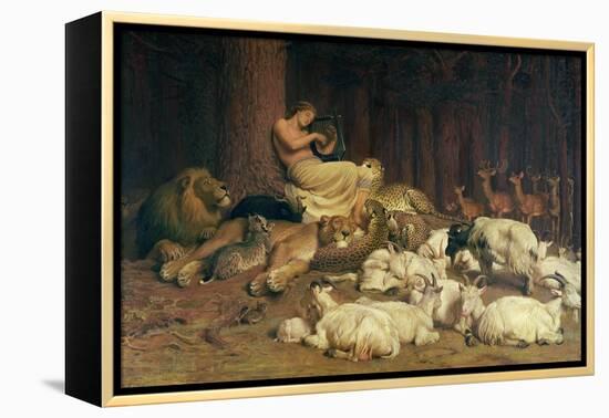 Apollo Playing the Lute-Briton Rivière-Framed Premier Image Canvas