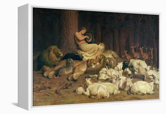 Apollo Playing the Lute-Briton Rivière-Framed Premier Image Canvas