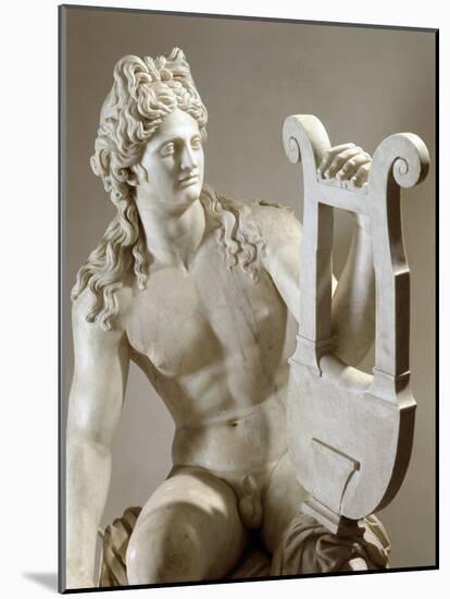 Apollo Playing the Zither, Marble, 1st century AD-null-Mounted Photographic Print