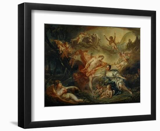 Apollo Revealing His Divinity to the Shepherdess Issa-Francois Boucher-Framed Giclee Print