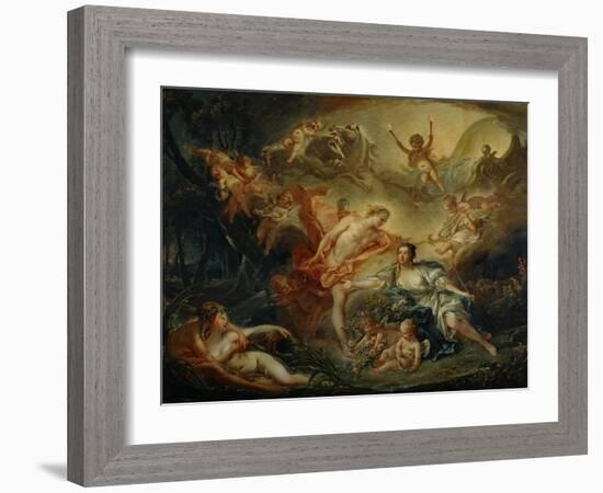 Apollo Revealing His Divinity to the Shepherdess Issa-Francois Boucher-Framed Giclee Print