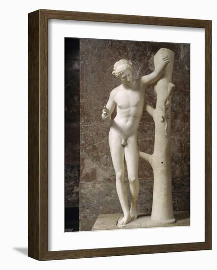 Apollo Says "Apollo Sauroctonus" (The Killer Lizard)-Praxitèle-Framed Giclee Print