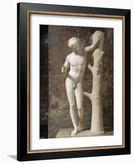 Apollo Says "Apollo Sauroctonus" (The Killer Lizard)-Praxitèle-Framed Giclee Print