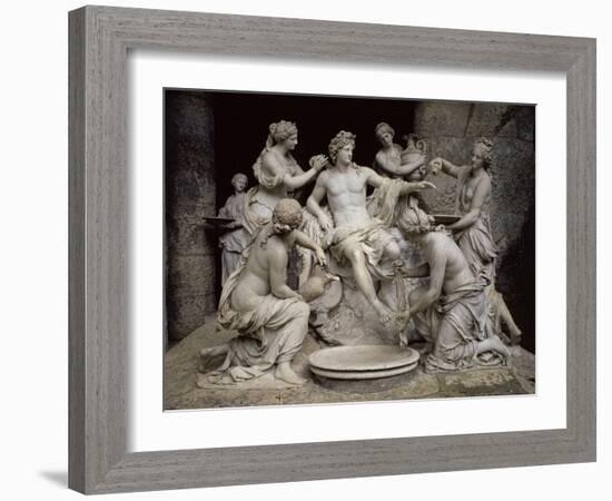 Apollo Served by the Nymphs-François Girardon-Framed Giclee Print