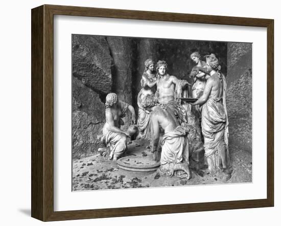 Apollo Tended by the Nymphs in the Grove of the Baths of Apollo-François Girardon-Framed Giclee Print