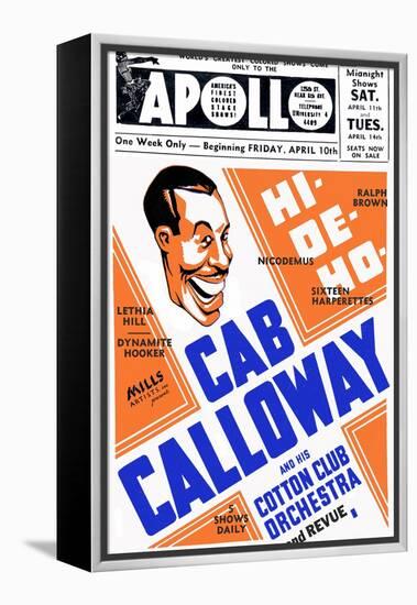 Apollo Theatre: Cab Calloway, Nicodemus, Sixteen Harperettes, Lethia Hill, and Dynamite Hooker-null-Framed Stretched Canvas