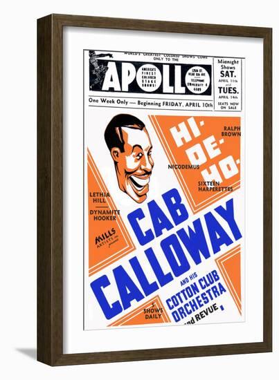 Apollo Theatre: Cab Calloway, Nicodemus, Sixteen Harperettes, Lethia Hill, and Dynamite Hooker-null-Framed Premium Giclee Print