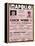 Apollo Theatre  Handbill: Chick Webb, Ella Fitzgerald, Cook and Brown, Wolford's Pets and More-null-Framed Stretched Canvas