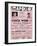 Apollo Theatre  Handbill: Chick Webb, Ella Fitzgerald, Cook and Brown, Wolford's Pets and More-null-Framed Art Print