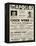 Apollo Theatre  Handbill: Chick Webb, Ella Fitzgerald, Cook and Brown, Wolford's Pets and More-null-Framed Stretched Canvas